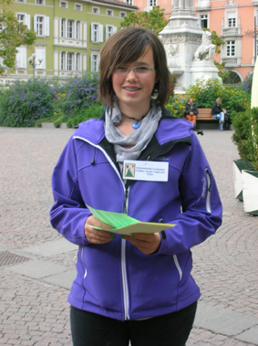 Schülerin in Aktion