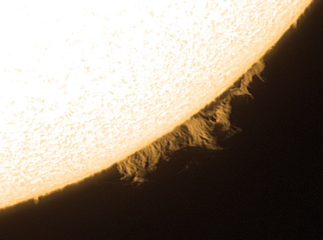 Protuberanz in H-alpha