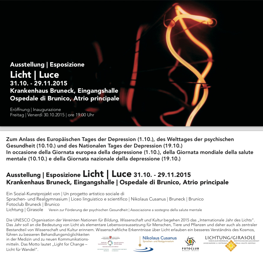 Ausstellung Licht Bruneck