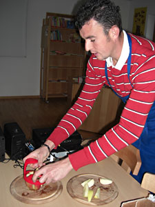 Äpfel teilen